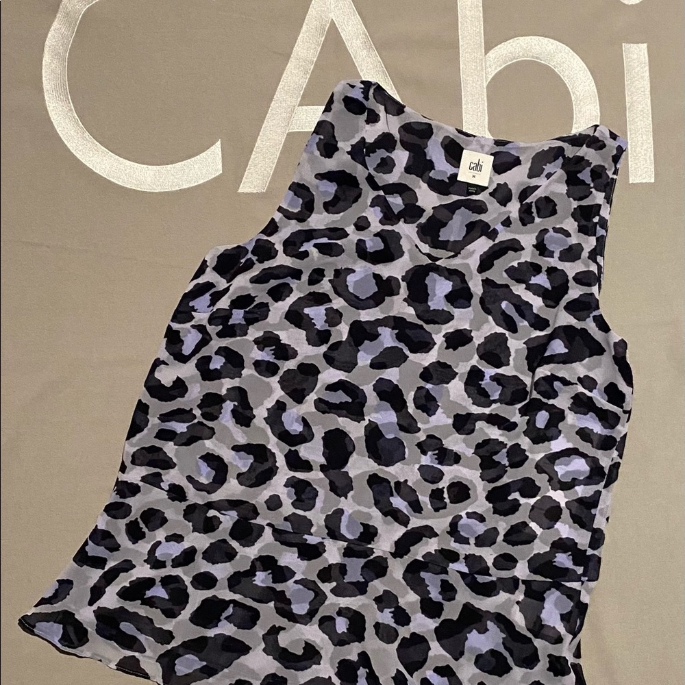 NWT CAbi Feline Blouse